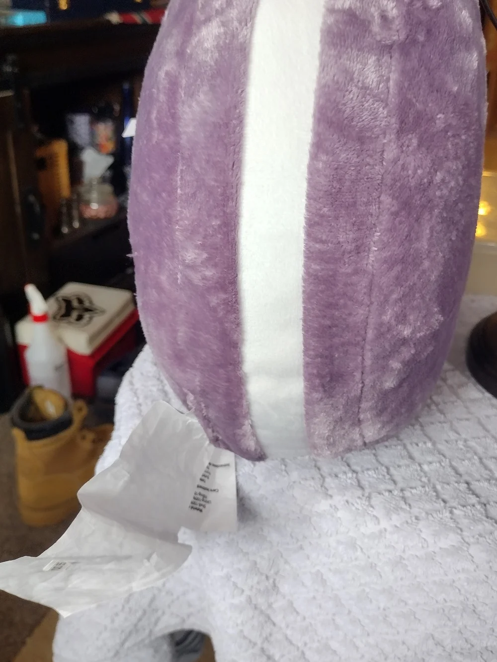 Plush Round Accent Pillow - Lavender by Mainstays